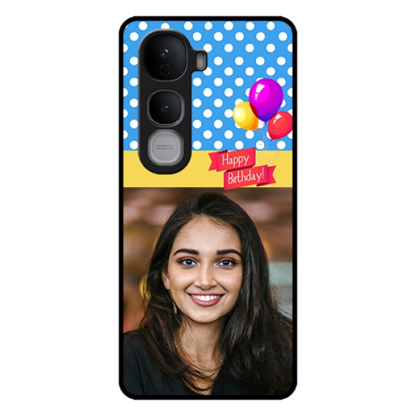 Vivo Y400 Pro 5G Custom Glass Phone Case - Happy Birthday Design