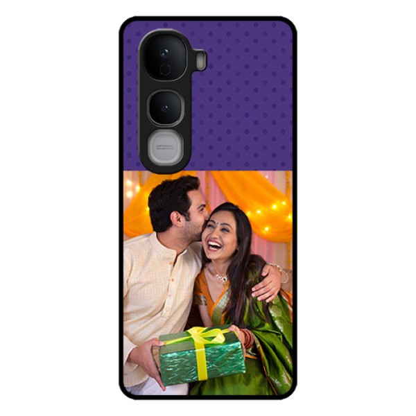 Vivo Y400 Pro 5G Custom Glass Phone Case - Violet Colored Pattern Design Vivo Y400 Pro 5G Custom Glass Phone Case - Violet Colored Pattern Design