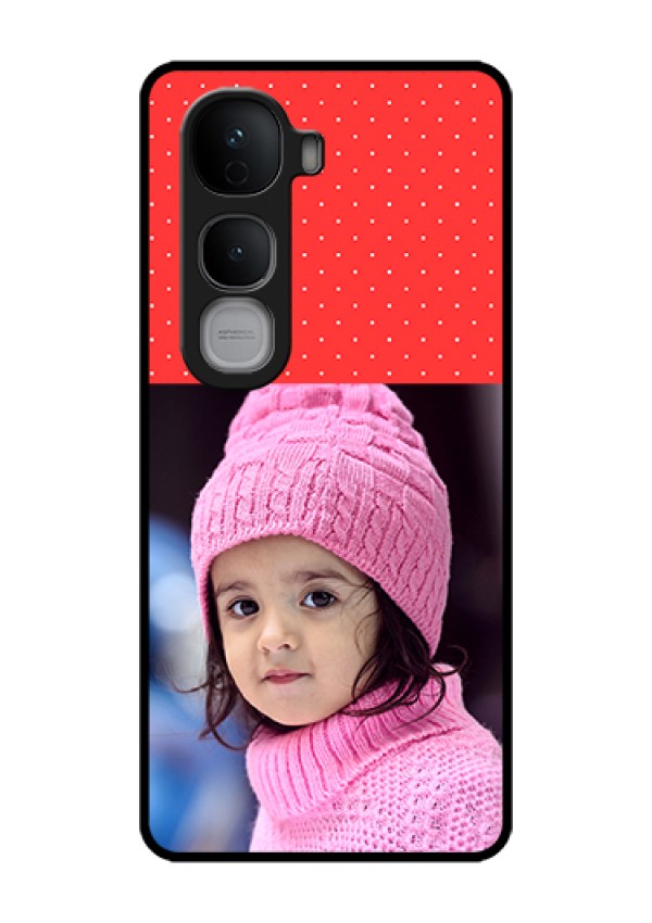 Vivo Y400 Pro 5G Custom Glass Phone Case - Red Pattern Design