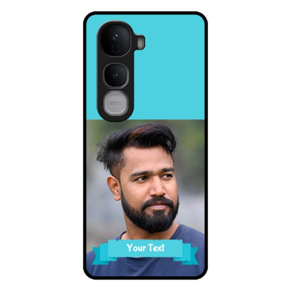 Vivo Y400 Pro 5G Custom Glass Phone Case - Blue Color Design Vivo Y400 Pro 5G Custom Glass Phone Case - Blue Color Design