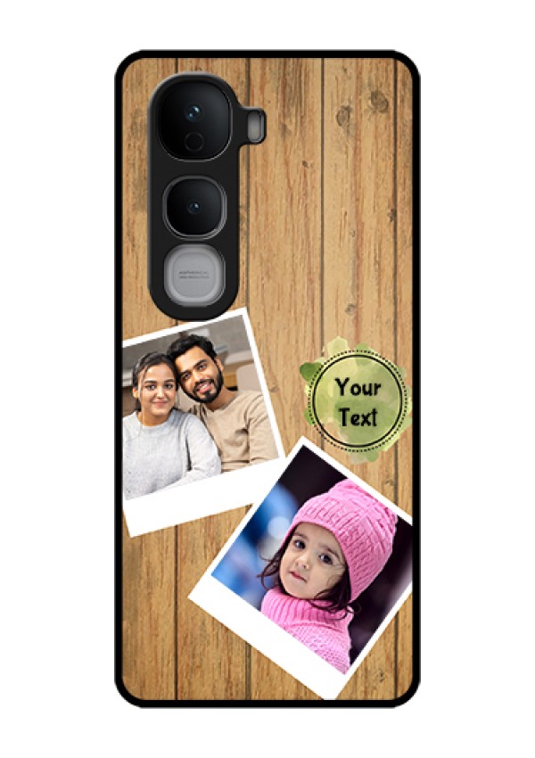 Vivo Y400 Pro 5G Custom Glass Phone Case - Wooden Texture Design