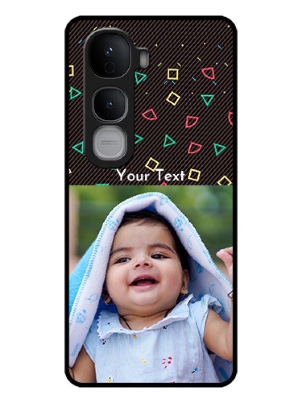 Custom Vivo Y400 Pro 5G Custom Glass Phone Case - With Confetti Birthday Design