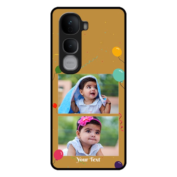 Vivo Y400 Pro 5G Custom Glass Phone Case - Image Holder With Birthday Celebrations Design
