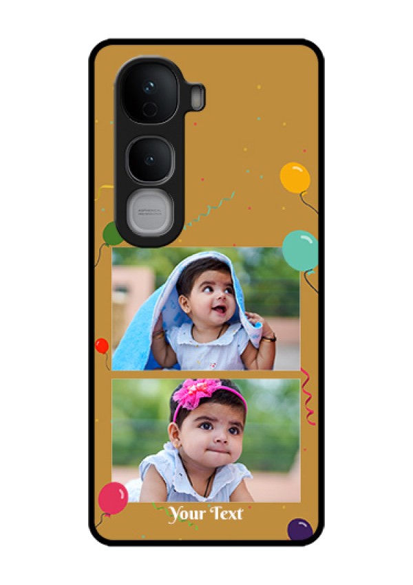 Vivo Y400 Pro 5G Custom Glass Phone Case - Image Holder With Birthday Celebrations Design