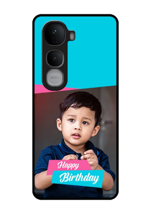 Vivo Y400 Pro 5G Custom Glass Phone Case - Image Holder With 2 Color Design