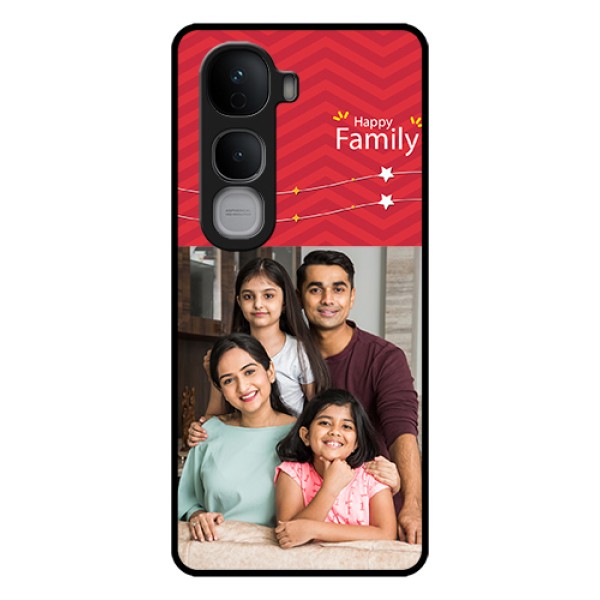 Vivo Y400 Pro 5G Custom Glass Phone Case - Happy Family Design Vivo Y400 Pro 5G Custom Glass Phone Case - Happy Family Design