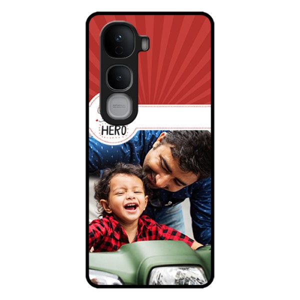 Vivo Y400 Pro 5G Custom Glass Phone Case - My Dad Hero Design