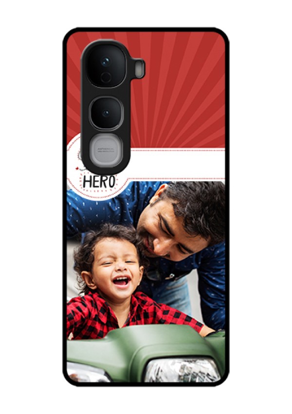 Vivo Y400 Pro 5G Custom Glass Phone Case - My Dad Hero Design