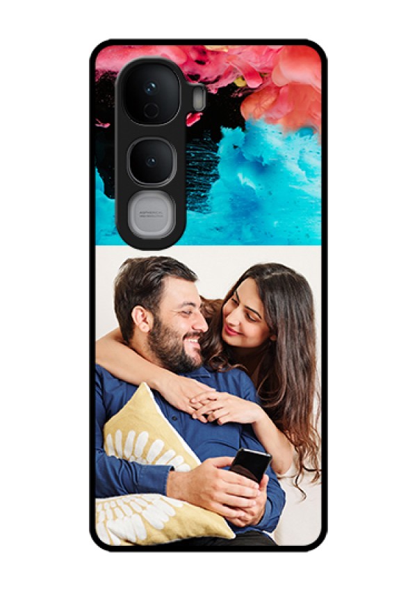 Vivo Y400 Pro 5G Custom Glass Phone Case - Quote With Acrylic Painting Design