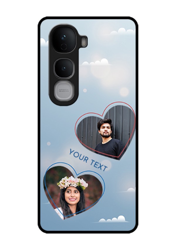 Vivo Y400 Pro 5G Custom Glass Phone Case - Blue Color Couple Design