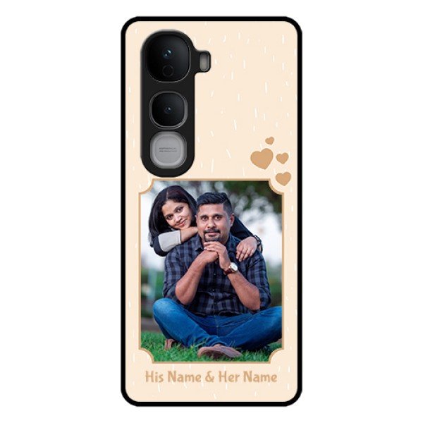 Vivo Y400 Pro 5G Custom Glass Phone Case - With Confetti Love Design