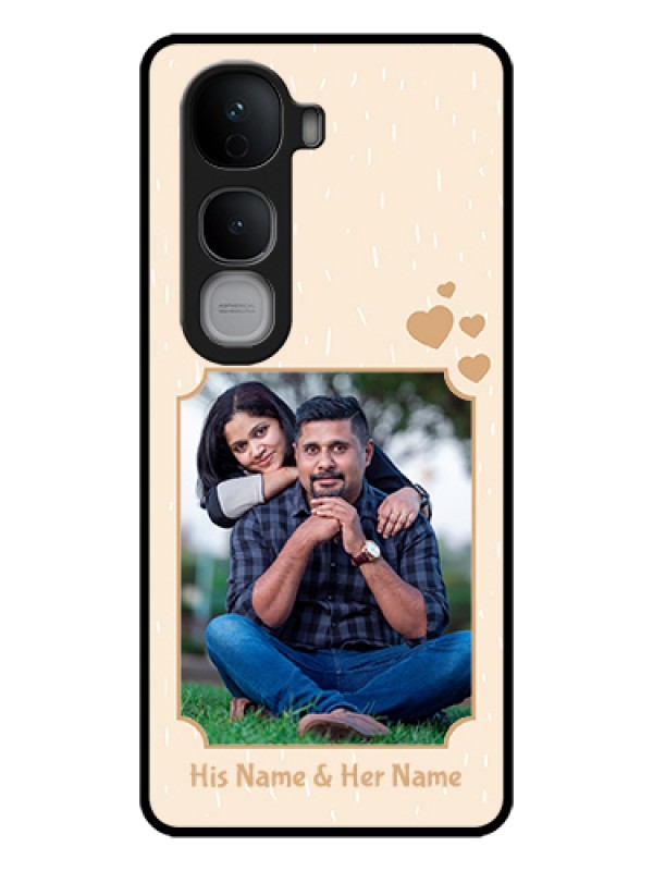 Custom Vivo Y400 Pro 5G Custom Glass Phone Case - With Confetti Love Design