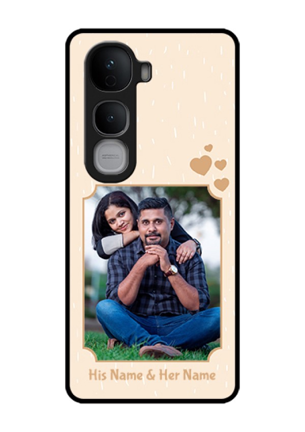 Vivo Y400 Pro 5G Custom Glass Phone Case - With Confetti Love Design