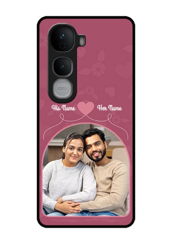 Vivo Y400 Pro 5G Custom Glass Phone Case - Love Floral Design