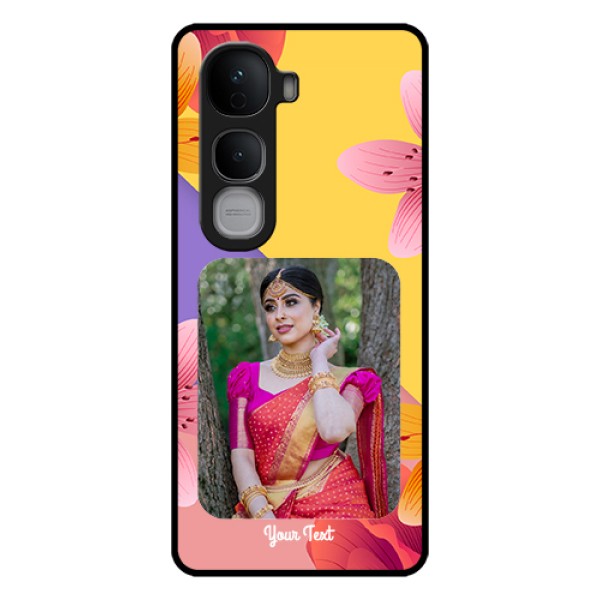 Vivo Y400 Pro 5G Custom Glass Phone Case - 3 Image With Vintage Floral Design Vivo Y400 Pro 5G Custom Glass Phone Case - 3 Image With Vintage Floral Design