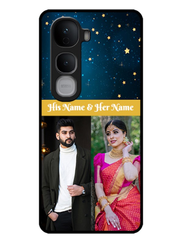 Custom Vivo Y400 Pro 5G Custom Glass Phone Case - Galaxy Stars Backdrop Design