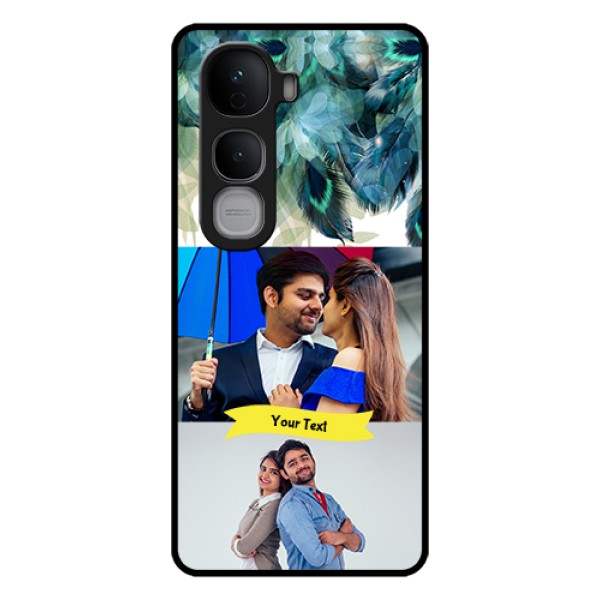 Vivo Y400 Pro 5G Custom Glass Phone Case - Image With Boho Peacock Feather Design Vivo Y400 Pro 5G Custom Glass Phone Case - Image With Boho Peacock Feather Design