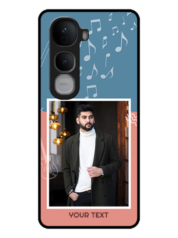 Custom Vivo Y400 Pro 5G Custom Glass Phone Case - With Color Musical Note Design