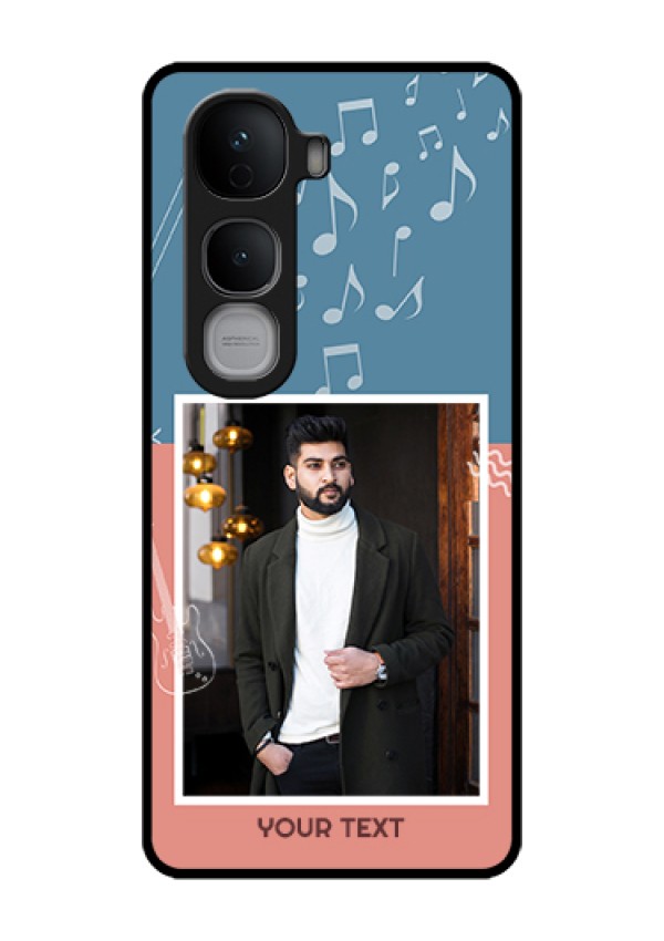 Vivo Y400 Pro 5G Custom Glass Phone Case - With Color Musical Note Design