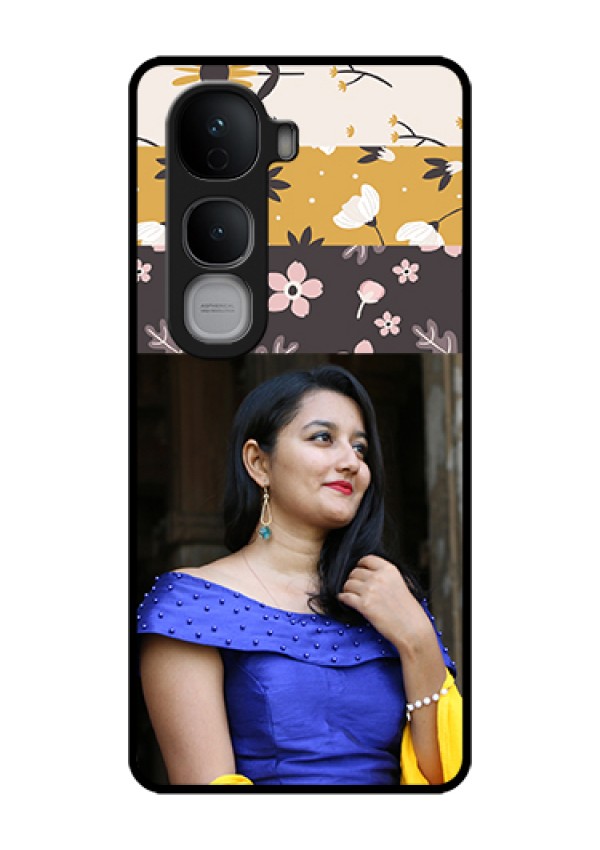 Vivo Y400 Pro 5G Custom Glass Phone Case - Stylish Floral Design