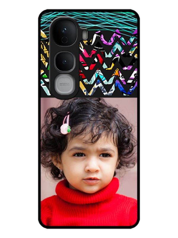 Custom Vivo Y400 Pro 5G Custom Glass Phone Case - Neon Abstract Design