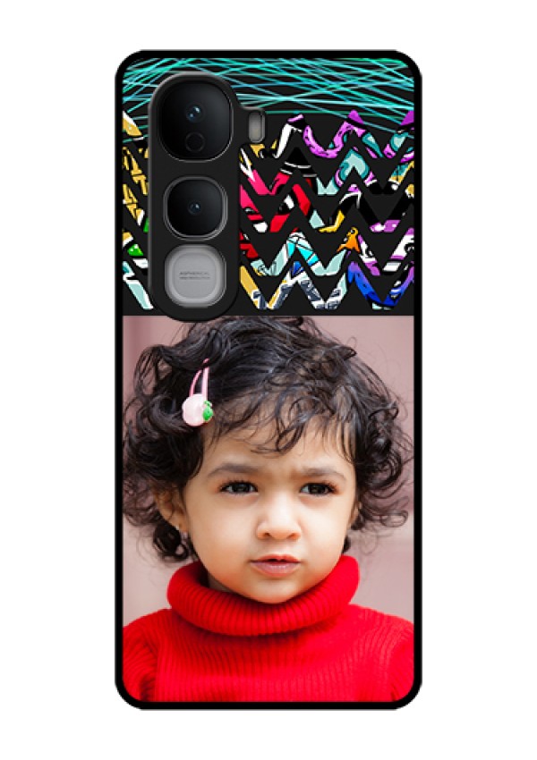 Vivo Y400 Pro 5G Custom Glass Phone Case - Neon Abstract Design