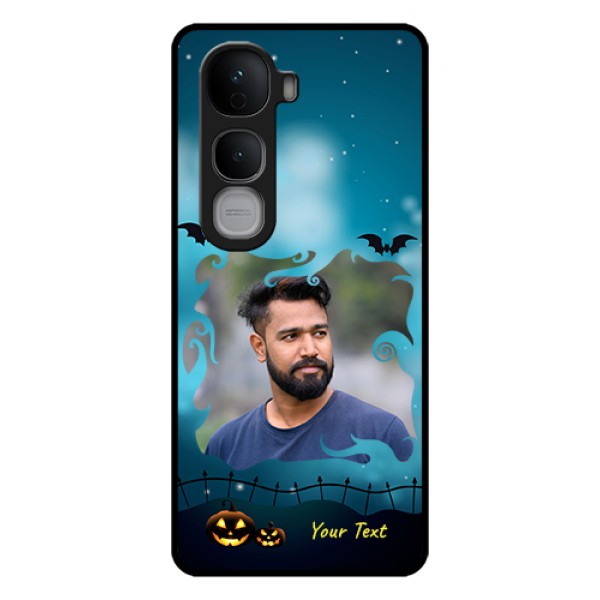 Vivo Y400 Pro 5G Custom Glass Phone Case - Halloween Frame Design