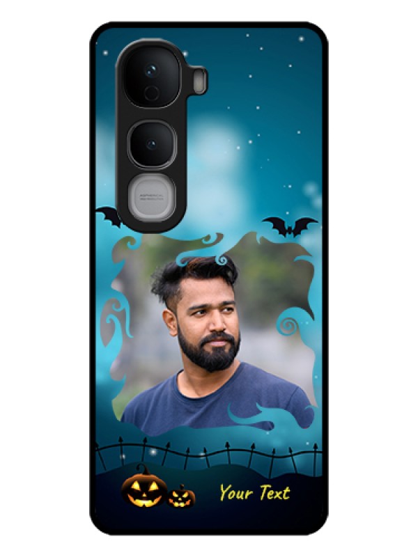 Custom Vivo Y400 Pro 5G Custom Glass Phone Case - Halloween Frame Design