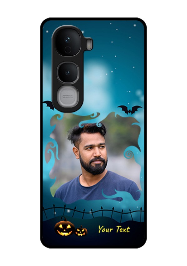 Vivo Y400 Pro 5G Custom Glass Phone Case - Halloween Frame Design
