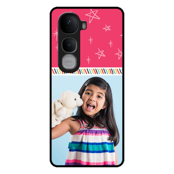 Vivo Y400 Pro 5G Custom Glass Phone Case - Line Art Design