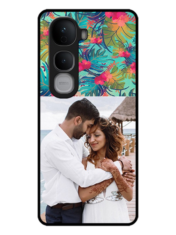 Custom Vivo Y400 Pro 5G Custom Glass Phone Case - Watercolor Floral Design