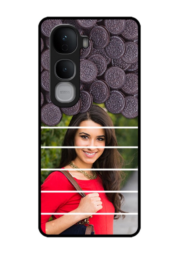 Vivo Y400 Pro 5G Custom Glass Phone Case - With Oreo Biscuit Design