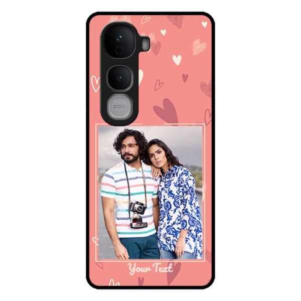 Vivo Y400 Pro 5G Custom Glass Phone Case - Love Doodle Art Design Vivo Y400 Pro 5G Custom Glass Phone Case - Love Doodle Art Design