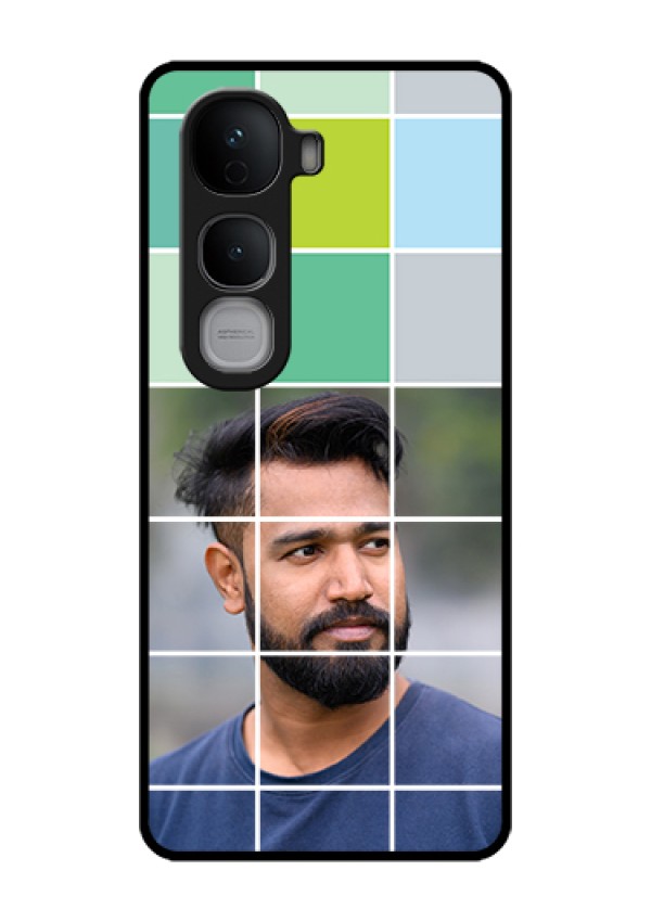 Vivo Y400 Pro 5G Custom Glass Phone Case - With White Box Pattern