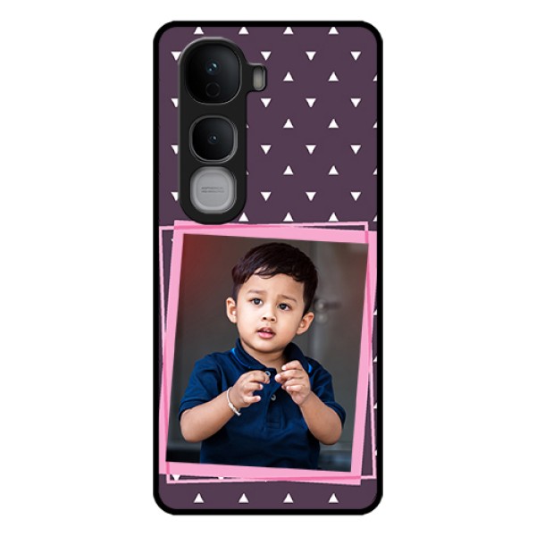 Vivo Y400 Pro 5G Custom Glass Phone Case - Triangle Pattern Dotted Design Vivo Y400 Pro 5G Custom Glass Phone Case - Triangle Pattern Dotted Design