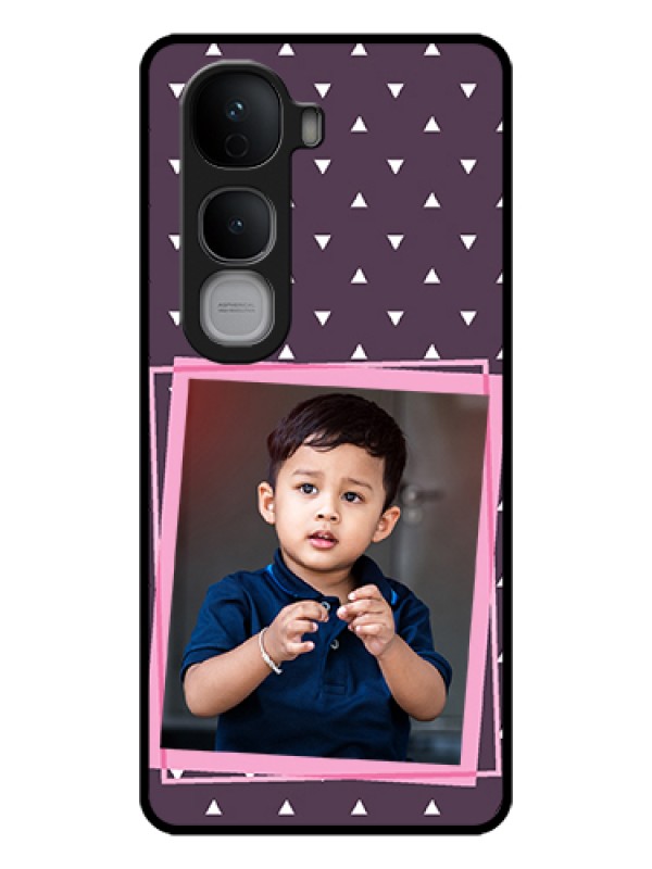 Custom Vivo Y400 Pro 5G Custom Glass Phone Case - Triangle Pattern Dotted Design