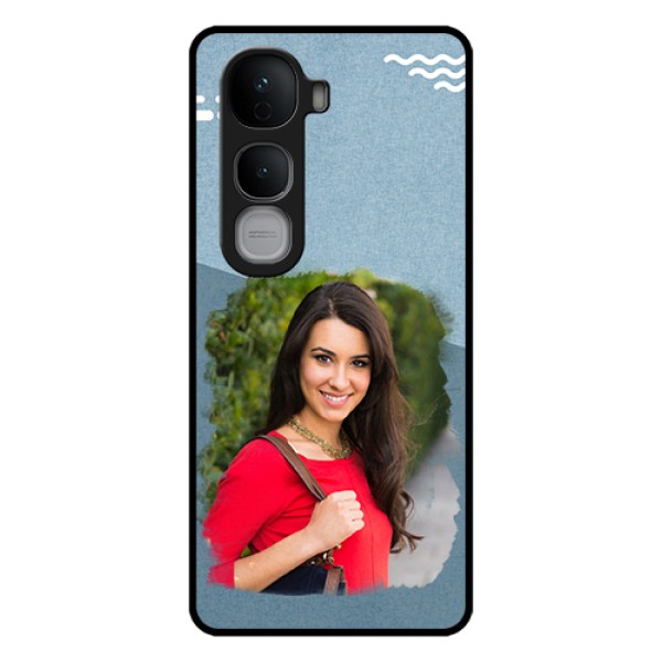 Vivo Y400 Pro 5G Custom Glass Phone Case - Grunge Line Art Design