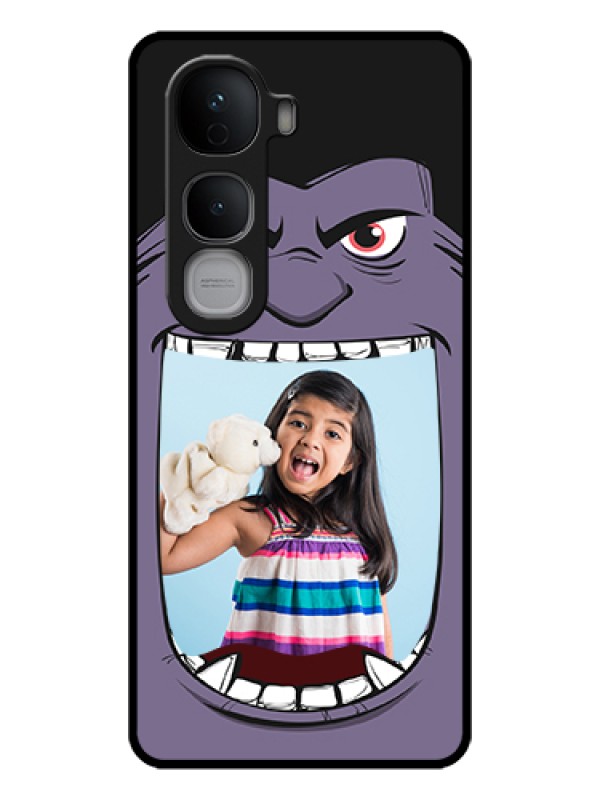 Custom Vivo Y400 Pro 5G Custom Glass Phone Case - Angry Monster Design