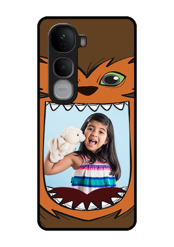 Vivo Y400 Pro 5G Custom Glass Phone Case - Owl Monster Back Case Design