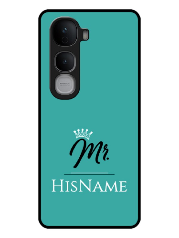 Custom Vivo Y400 Pro 5G Custom Glass Phone Case - Mr With Name Design