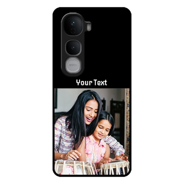 Vivo Y400 Pro 5G Custom Glass Phone Case - Photo With Name Design