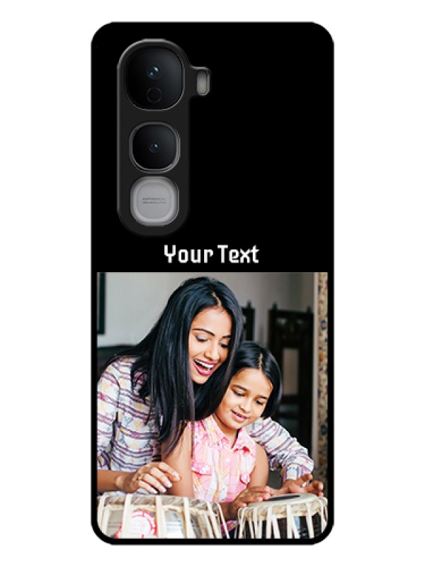 Custom Vivo Y400 Pro 5G Custom Glass Phone Case - Photo With Name Design