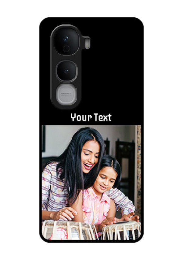 Vivo Y400 Pro 5G Custom Glass Phone Case - Photo With Name Design