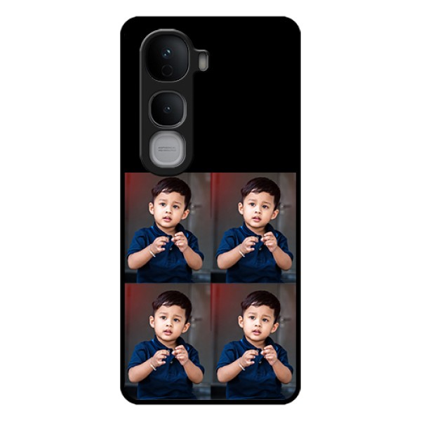 Vivo Y400 Pro 5G Custom Glass Phone Case - 4 Image Holder Design