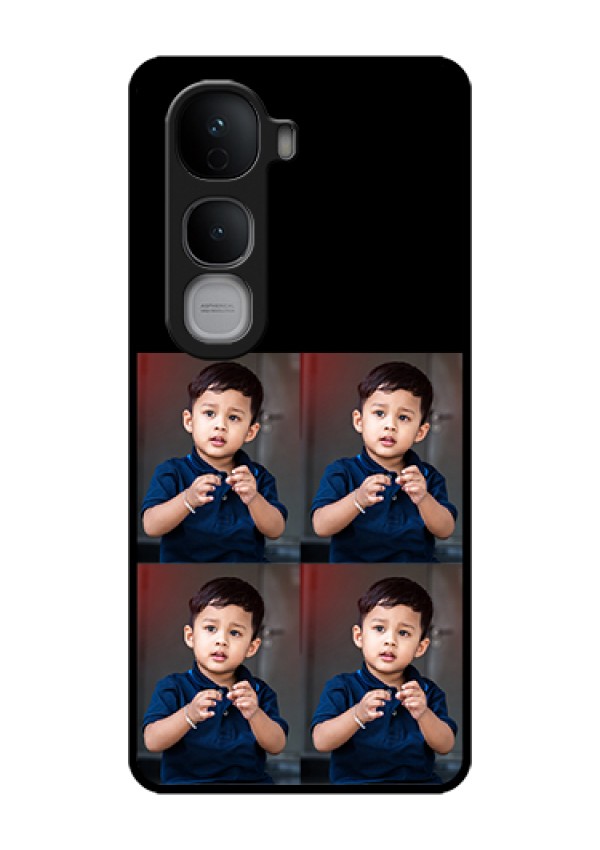 Vivo Y400 Pro 5G Custom Glass Phone Case - 4 Image Holder Design
