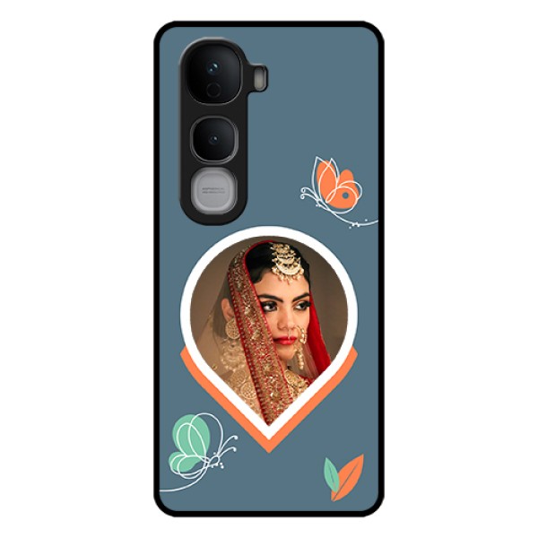 Vivo Y400 Pro 5G Custom Glass Phone Case - Droplet Butterflies Design Vivo Y400 Pro 5G Custom Glass Phone Case - Droplet Butterflies Design