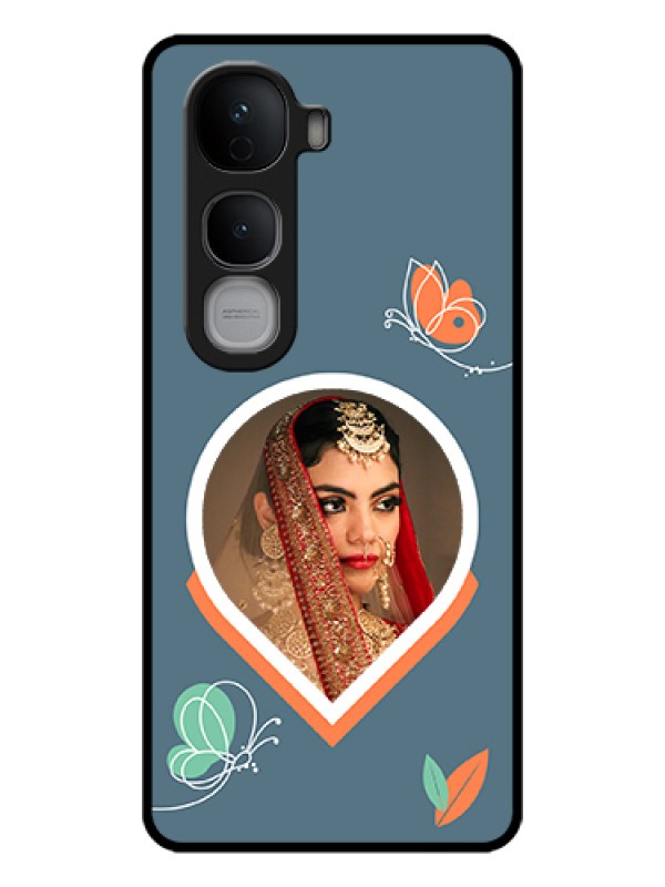 Custom Vivo Y400 Pro 5G Custom Glass Phone Case - Droplet Butterflies Design