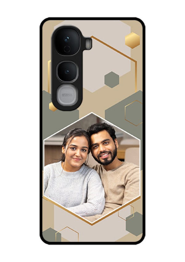 Vivo Y400 Pro 5G Custom Glass Phone Case - Stylish Hexagon Pattern Design