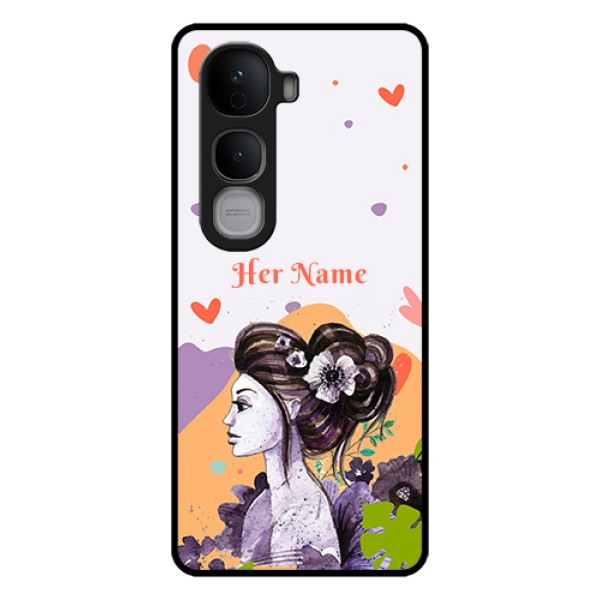 Vivo Y400 Pro 5G Custom Glass Phone Case - Woman And Nature Design