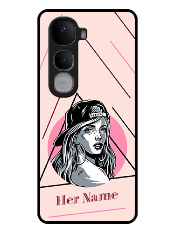 Custom Vivo Y400 Pro 5G Custom Glass Phone Case - Rockstar Girl Design